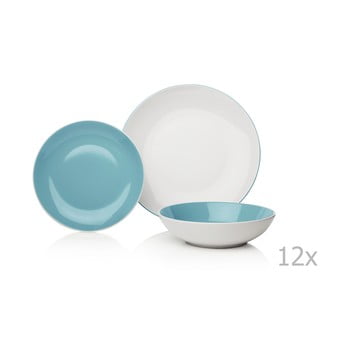 Set veselă din porțelan sabichi duck egg, 12 buc.