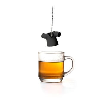Infuzor de ceai Qualy&CO Tea Shirt, negru