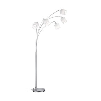 Lampadar cu 5 becuri trio tommy, înălțime 200 cm, alb