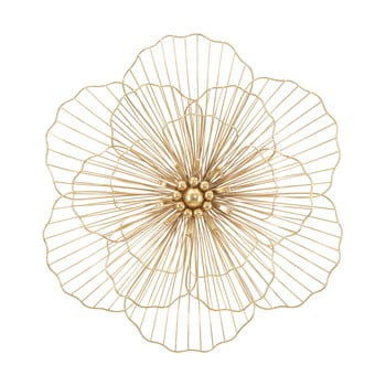 Decorațiune pentru perete mauro ferretti flower stick, 58,5 x 55 cm, auriu