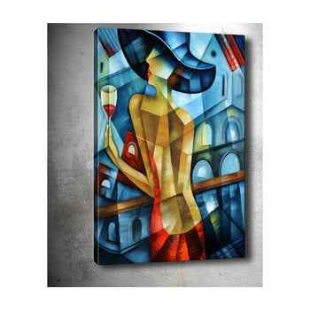 Tablou tablo center cubistic lady, 50 x 70 cm