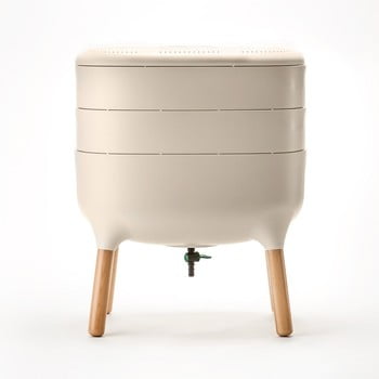 Recipient pentru compostarea deșeurilor organice plastia urbalive, bej