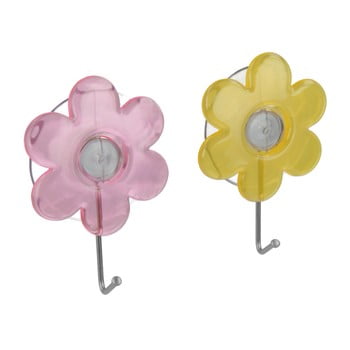 Set 2 cârlige cu ventuză metaltex fiore