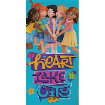 Prosop din bumbac pentru copii halantex lego friends, 70 x 140 cm