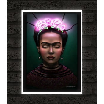 Poster Blue-Shaker Neon Frida, 30 x 40 cm