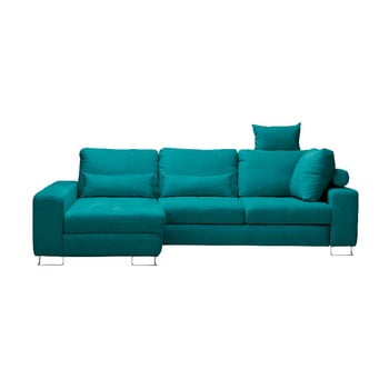 Canapea colţar windsor & co sofas alpha, partea stângă, turcoaz
