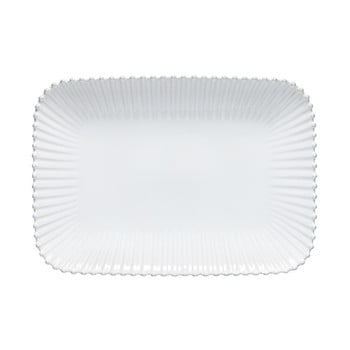 Tavă din gresie ceramică costa nova pearl, lungime 40 cm, alb