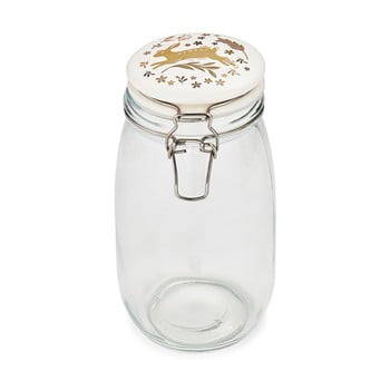 Borcan din sticlă cu capac din ceramică cooksmart woodland, 1,5 l
