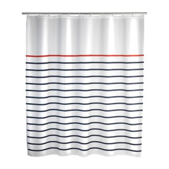 Perdea de duș wenko marine white, 180 x 200 cm