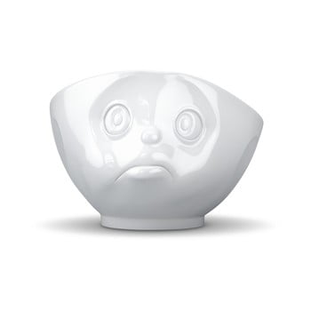 Bol din porțelan enervat 58products, alb