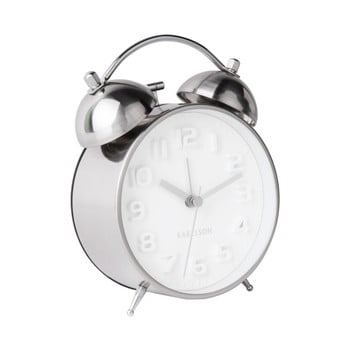 Ceas alarmă karlsson wake up, argintiu