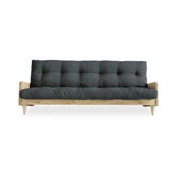 Canapea extensibilă karup design indie natural/slate grey, gri închis