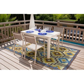 Set masă dining și 4 scaune pentru grădină ezeis calypso
