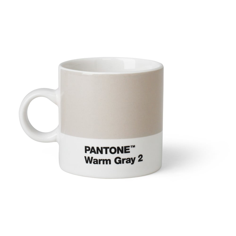 Světle šedý hrnek Pantone Espresso, 120 ml
