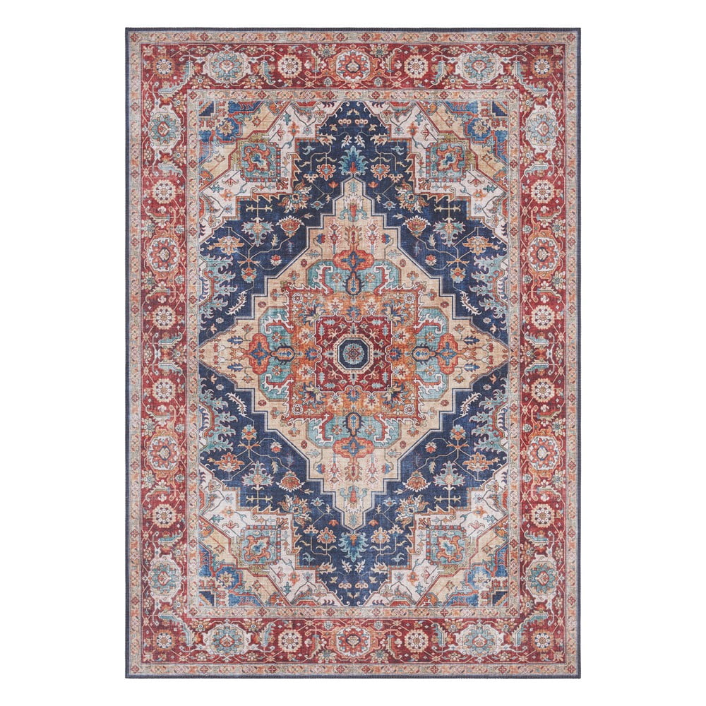 Tmavě modro-červený koberec Nouristan Sylla, 160 x 230 cm