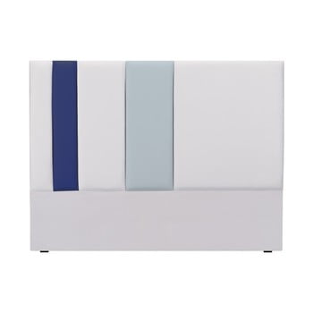 Tăblie pat mazzini sofas dahlia, 120 x 160 cm, gri - albastru