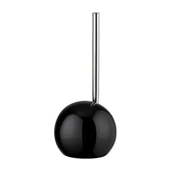 Perie cu suport din ceramică pentru toaletă wenko rimless, negru