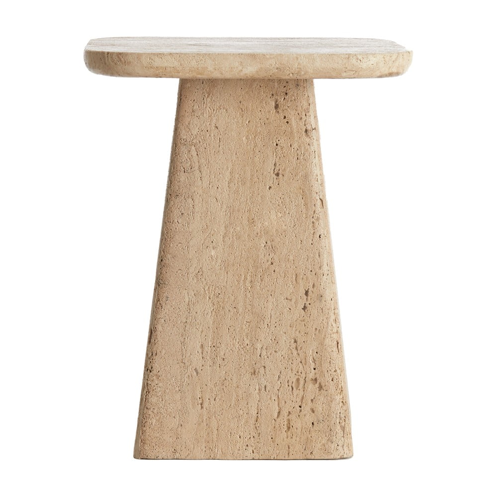 Odkládací stolek s deskou z kamene 40x40 cm Kepami – Light & Living