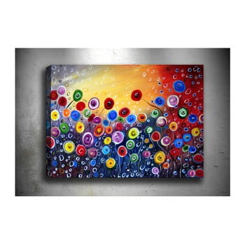 Tablou tablo center surreal flowers, 60 x 40 cm