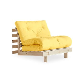Fotoliu extensibil karup design roots raw/yellow