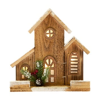 Căsuță decorativă din lemn cu lumină dakls
