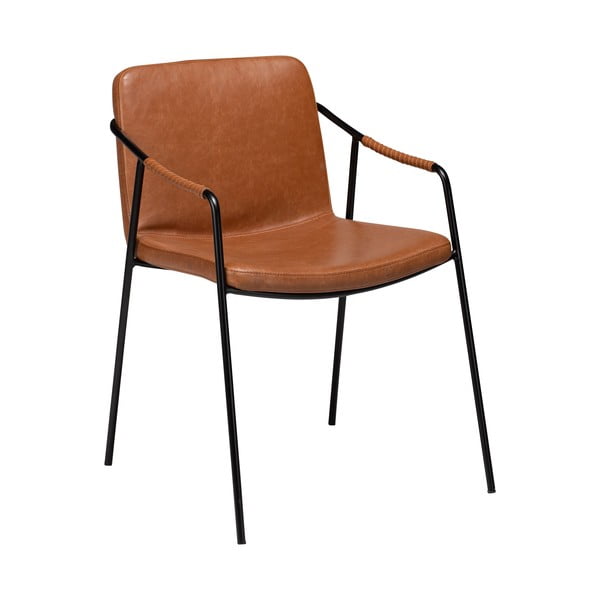 Hnědá jídelní židle z imitace kůže DAN-FORM Denmark Boto