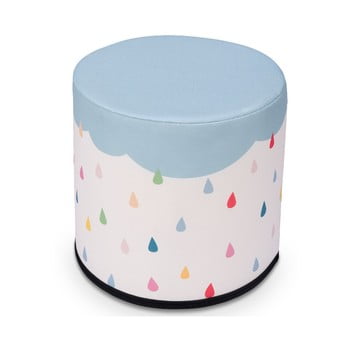 Puf pentru copii kicoti rain, 40 x 40 cm, multicolor