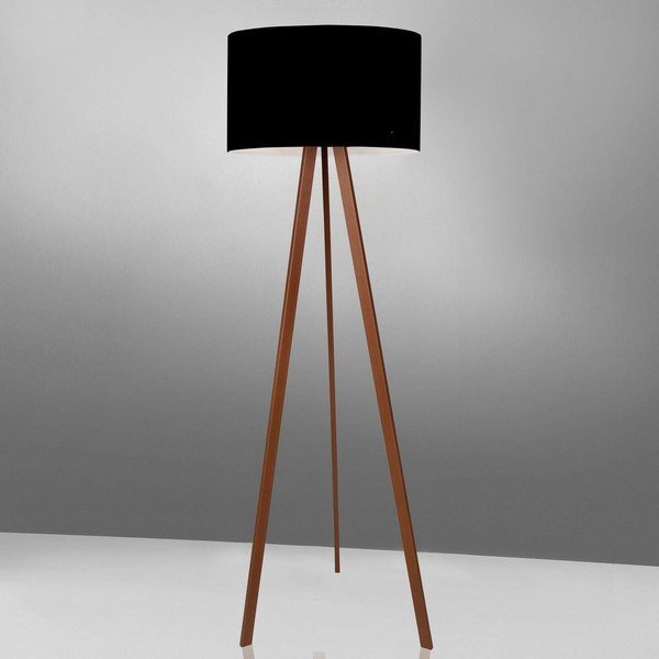 Černá stojací lampa Simple