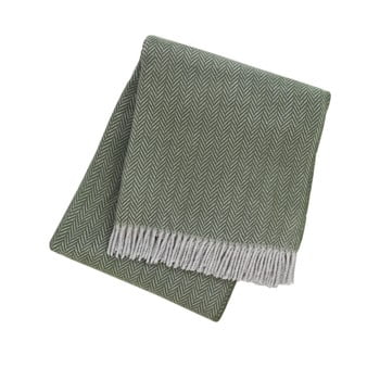 Pled din amestec de bumbac euromant skyline, 140 x 180 cm, verde