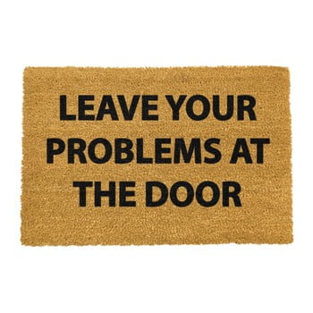 Covoraș intrare din fibre de cocos artsy doormats no problems, 40 x 60 cm