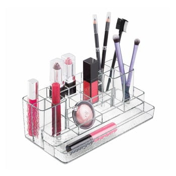 Organizator interdesign rain, lungime 23 cm, alb