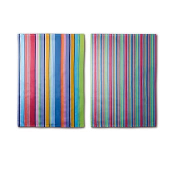 Set 2 prosoape din bumbac remember purple stripes, 70 x 50 cm