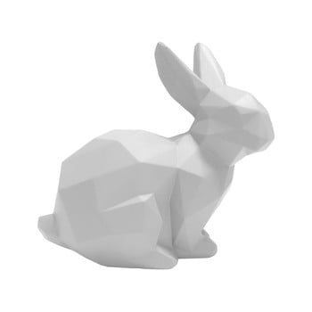 Decorațiune pt living origami bunny, alb
