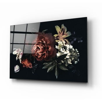 Tablou din sticlă insigne bouquet