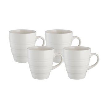 Set 4 căni din ceramică Mason Cash Original Cane, 350 ml