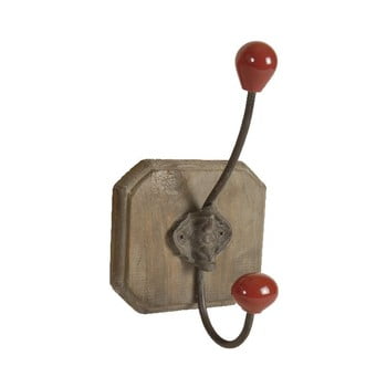 Cuier din lemn antic line red single