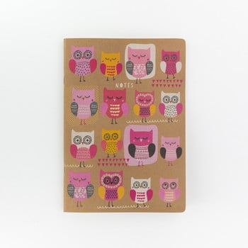 Caiet de notiţe GO Stationery Owls