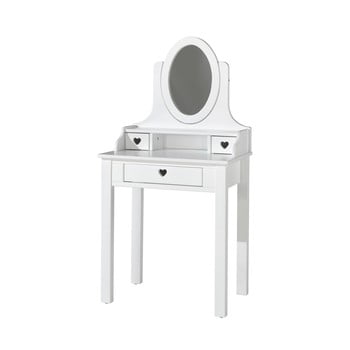 Masă de toaletă vipack amori, înălțime 136 cm, alb