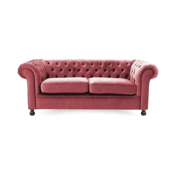 Canapea 3 locuri vivonita chesterfield, roșu