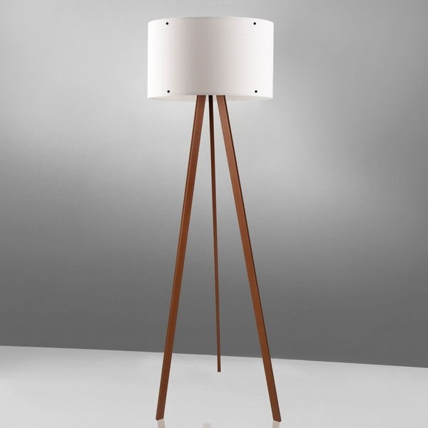 Bílá stojací lampa Simple