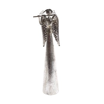 Decorațiune metalică dakls, înălțime 16,5 cm, înger/flaut