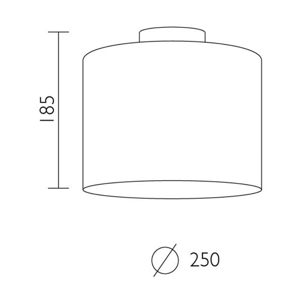 Bílé stropní svítidlo Sotto Luce MIKA, ⌀ 25 cm
