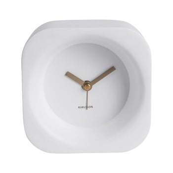 Ceas cu alarmă karlsson chunky, alb