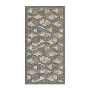 Traversă floorita hypnotik, 55 x 115 cm, gri-auriu