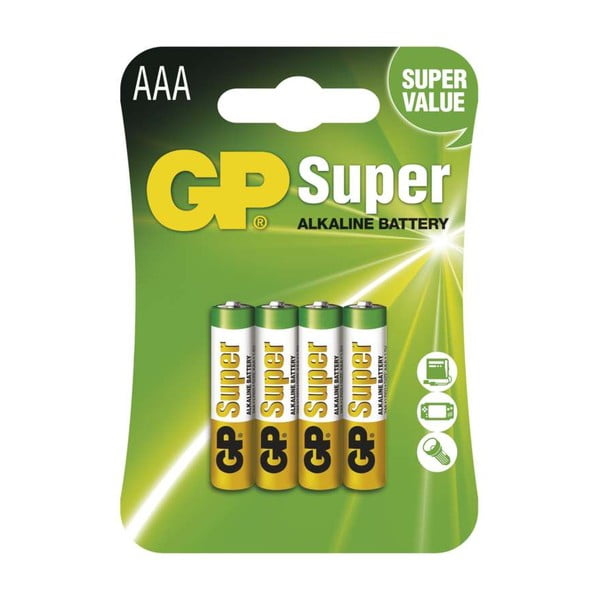 Sada 4 alkalických baterií EMOS GP Super AAA