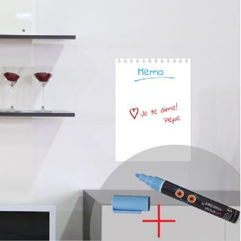 Autocolant tip tablă cu cretă lichidă fanastick notepaper