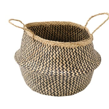 Coș depozitare din iarbă de mare compactor zic zac, ⌀ 45 cm