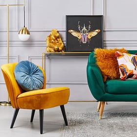 Obývací pokoj<br>v glamour stylu